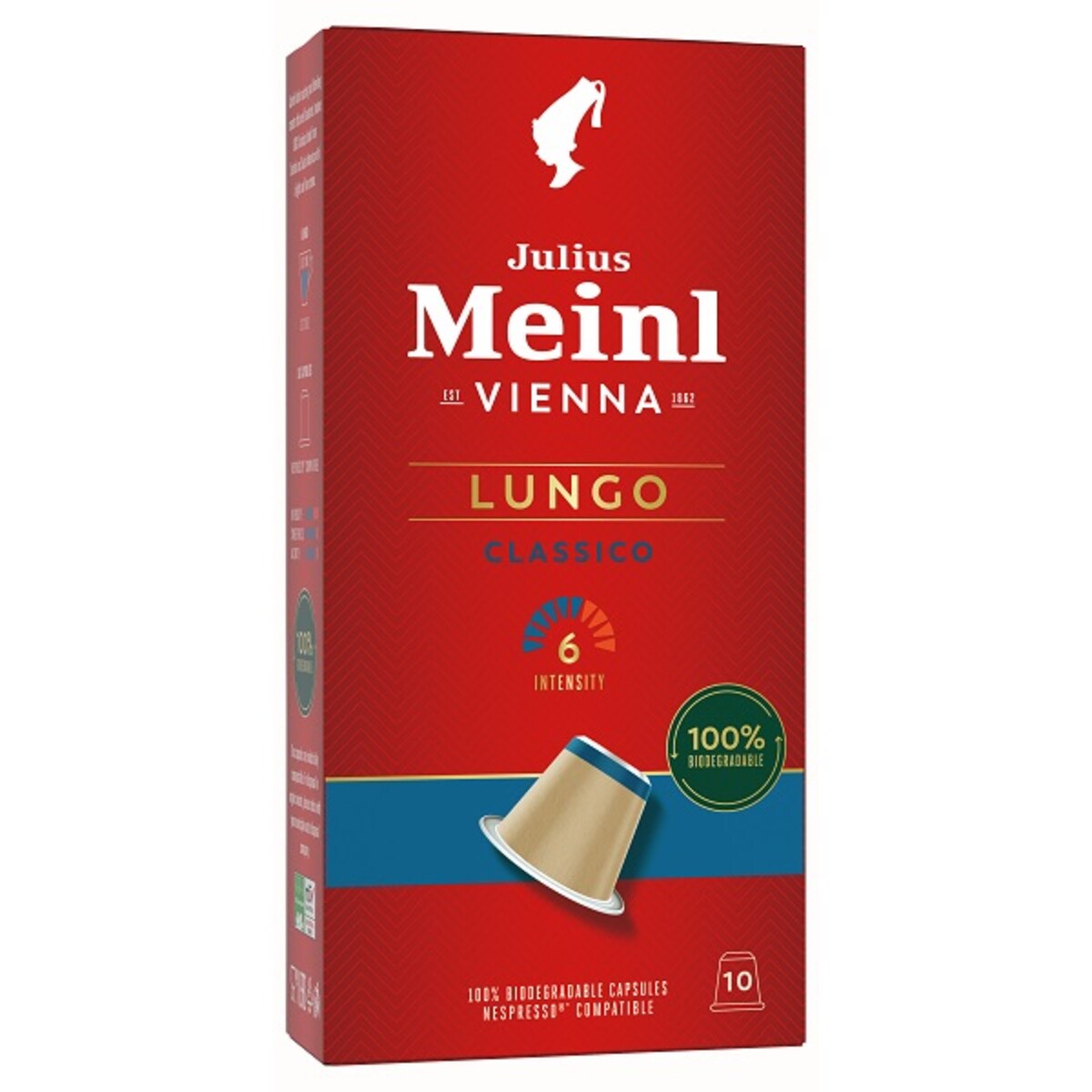 Julius Meinl Lungo Classico Nespresso съвместими капсули, 10 бр